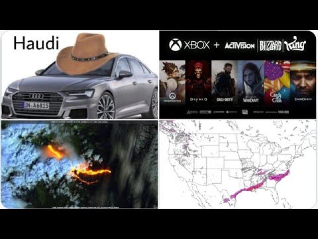 Microsoft buys Activision/Blizzard! Big Asteroid 1994 PC1 passes Earth today! Snow & Ice wknd Watch!