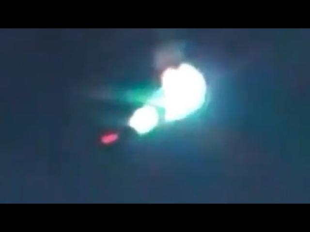 Mysterious lights in the sky over Cambodia