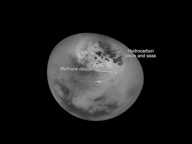 Saturn's Moon Titan - Moving Methane Clouds Captured By Spacecraft | Video