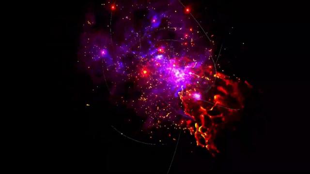 Last 500 years around Milky Way's supermassive black hole in amazing visualization