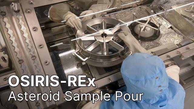 OSIRIS-REx Asteroid Sample Pour