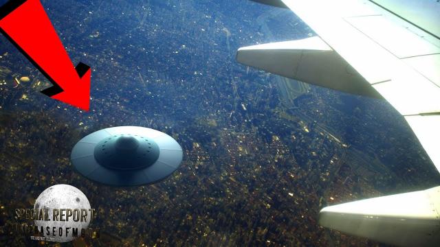 They're Not Hiding! 1500FT Cylindrical UFO Flanking Commercial Airliner! 2021
