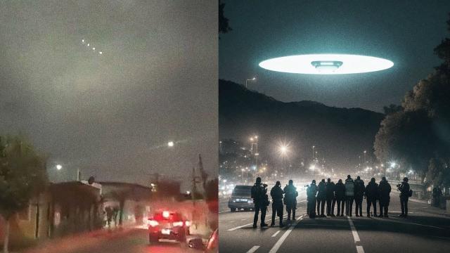 UFO multiple lights in Santiago de Chile, May 2023 ????