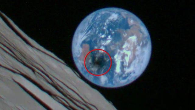 Private Japanese moon lander's view of solar eclipse shadow and Earth are amazing!