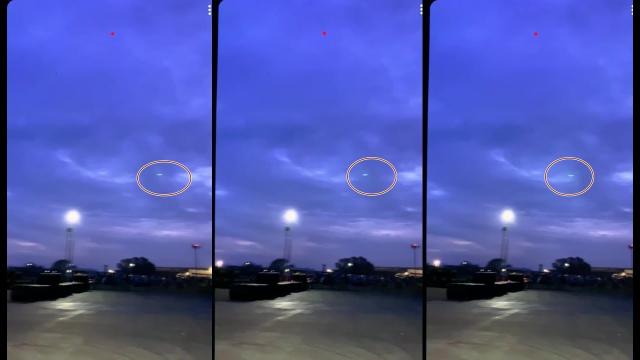 Fast UFO filmed over Stockton, CA, US
