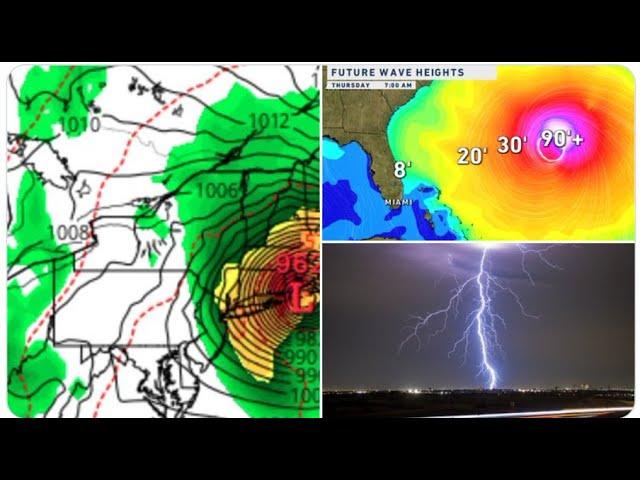 RED ALERT! Hurricane Lee a possible Danger! to NE USA! 90' waves possible! & Deadly Earthquakes!
