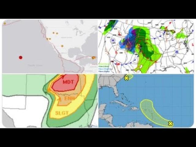 6.2 Earthquake Hawaii! Cone of La Palma's volcano partially collapsed! 3 days of dangerous severe WX