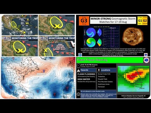 STRONG GEOMAGNETIC STORM POSSIBLE! Also, Hurricane season might get Roaring at the end of August.