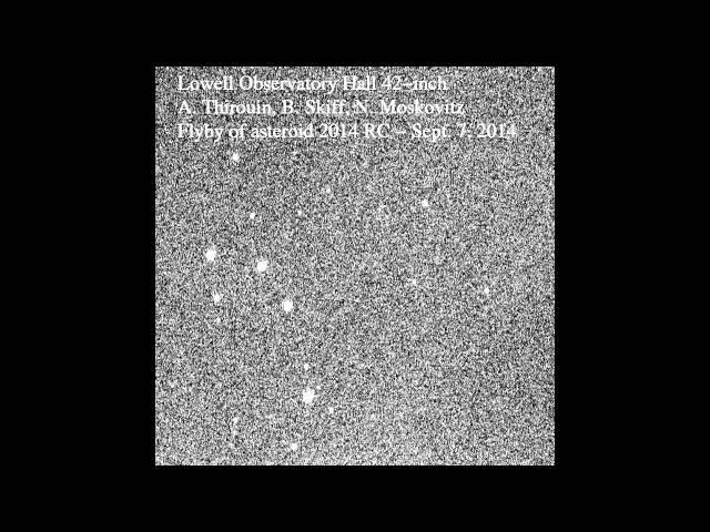 Asteroid 2014 RC's Close Fly-By Snapped By Lowell Observatory | Video