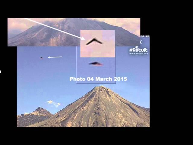 AGAIN!!! UFO Sightings Massive Boomerang UFO Broad Daylight Over Volcano 2015