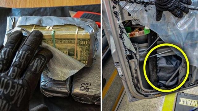 Man Finds Thousands Of Dollars Hidden Inside Car Door While Repairing Window