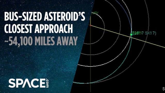 Bus-Sized Asteroid’s Closest Approach About 54,100 Miles Away