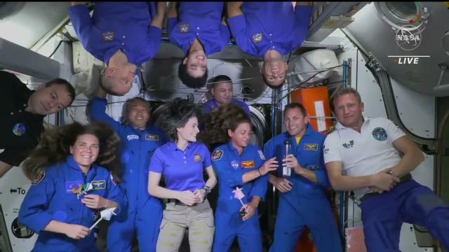 See SpaceX Crew-5's welcome ceremony aboard the International Space Station
