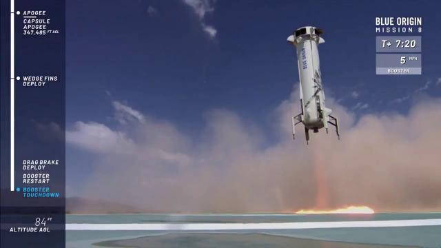Blue Origin Launches (and Lands) New Shepard Rocket for 8th Time