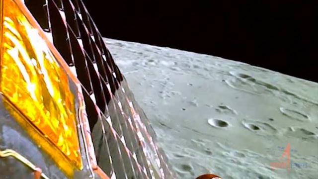 India's Chandrayaan-3 lander snaps amazing moon close-ups in days before landing attempt