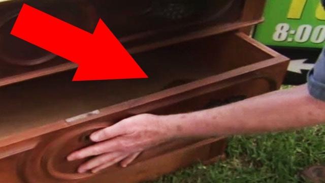 Man Who Buys A Dresser For $100 Finds A Secret Drawer With Something Astonishing Inside