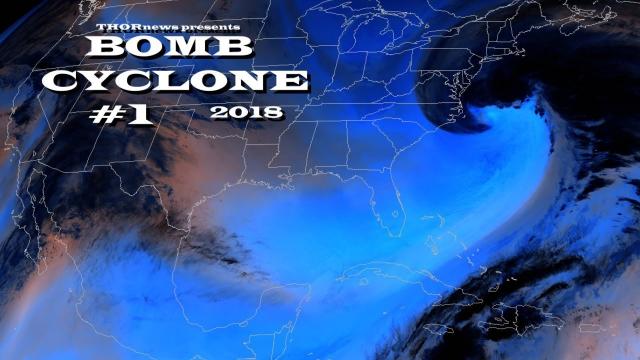 East Coast BOMBCYCLONE - 1 of the fastest intensifying cyclones EVER!
