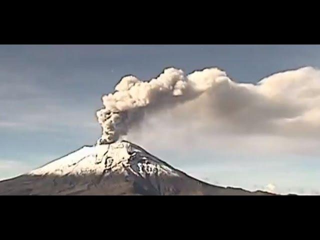 Popocatepetl Volcano in Mexico is Smoking just like a Dragon.