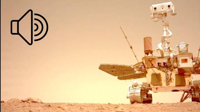 China's rover moves on Mars in awesome video, with AUDIO of deployment!