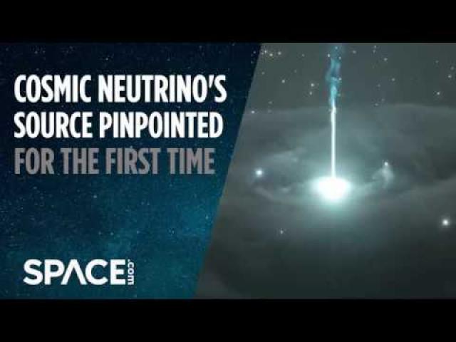 Cosmic Neutrino's Source Pinpointed for First Time