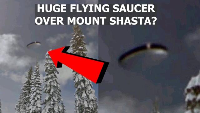 Google Maps Captures UFO Flying Saucer Over Mount Shasta? 2022