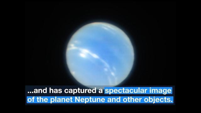 Ultra-Sharp Neptune Image Captured by Ground-Based Telescope