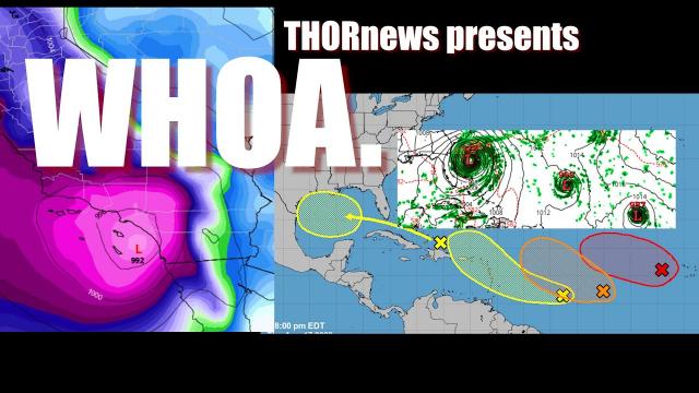 RED ALERT! California Nevada Oregon & Idaho in tropical cyclone probability cone of Hurricane Hilary