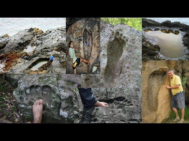 Ancient Giant Human Footprints found all over the world