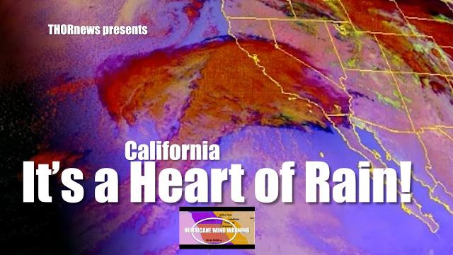 RED ALERT! 1st* Ever Hurricane Wind Warnings up for parts of California as a Heart shape storm hits!