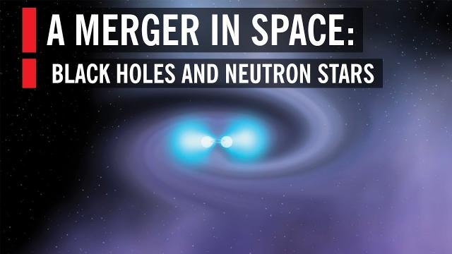 When Black Holes or Neutron Stars Collide: A Merger in Space