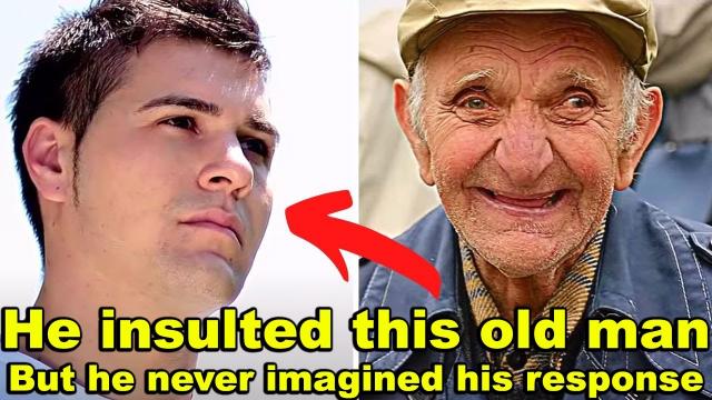 This Student Insults An Older Man, But His Response Left Him Speechless !