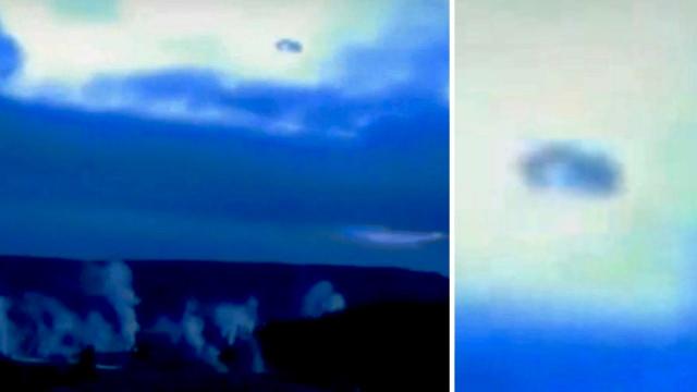 Fleet of UFOs with Changing Shape Passing over Yellowstone Park on Live Cam - FindingUFO