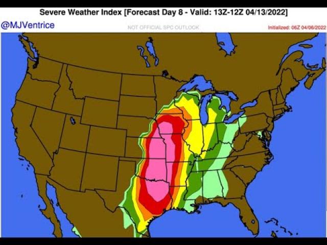 "Historical-level Severe Weather possible" April 13th & More Nasty Weather today & Tomorrow!!!!!!!!