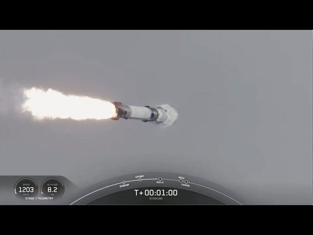 SpaceX launches Starlink batch on record-tying booster, nails landing