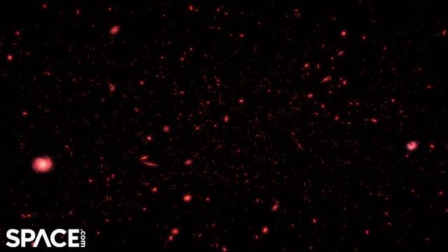 Early Universe investigated by Hubble - See an artist impression
