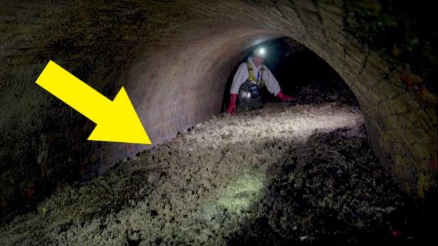 Strange Object Bigger Than The Leaning Tower of Pisa Has Been Growing Inside A Sewer For Years
