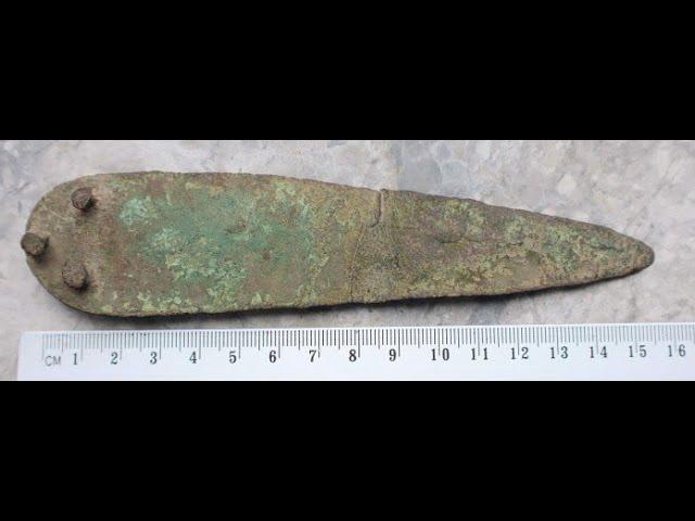Detectorists find 3,500 year old dagger in Polish forest