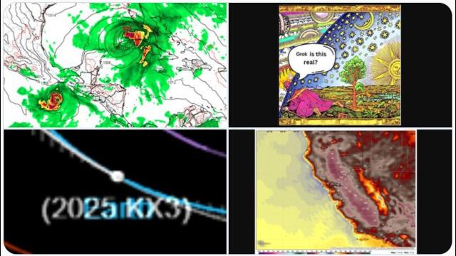1st REAL* Hurricane* Watch* of the Season? Cali Heat Wave! Near Moon Asteroid 2025 KX3!