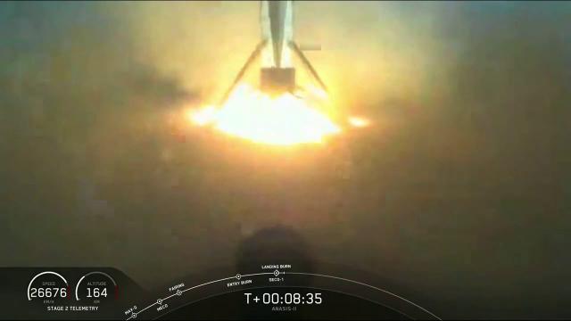Touchdown! Historic SpaceX Demo-2 rocket lands again after launching military satellite