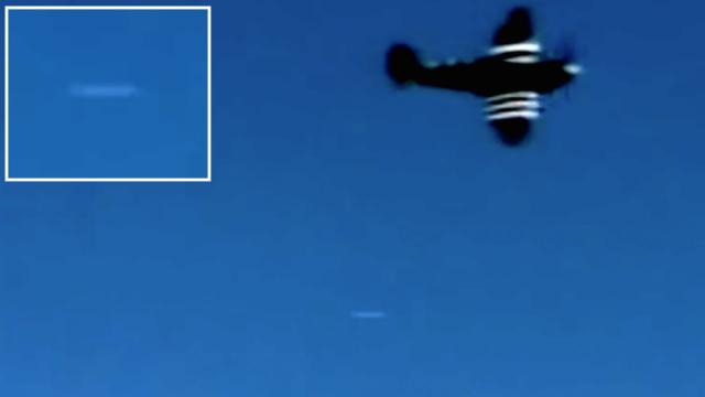 Mysterious UFO with Fast Speed Beneath Spitfire (Fighter Aircraft) in Kent (UK) - FindingUFO