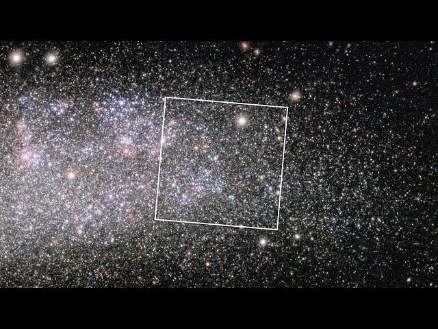 Zoom Into Dwarf Galaxy WLM