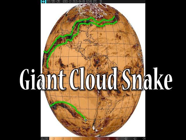 Giant Cloud Snake over Earth