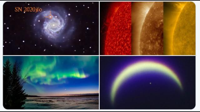 Signs in the Heavens! SuperNova 2020 JFO! Emerging Sunspots! Crazy Comet Atlas! Blue Green Venus!