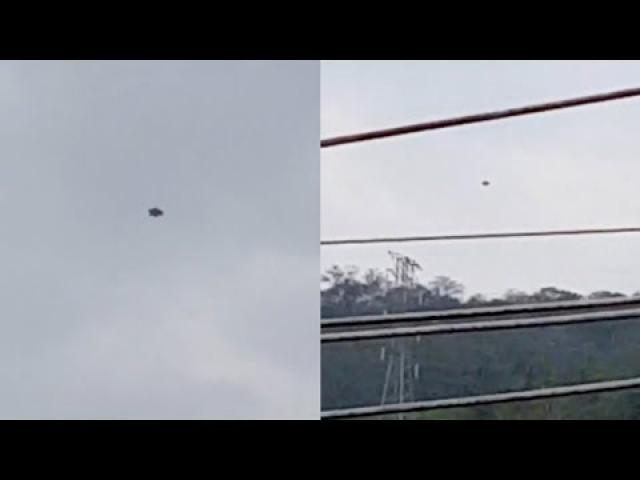 Is That A Flying Saucer? Large Black UFO Filmed over Campo Grande in Rio de Janeiro, Brazil