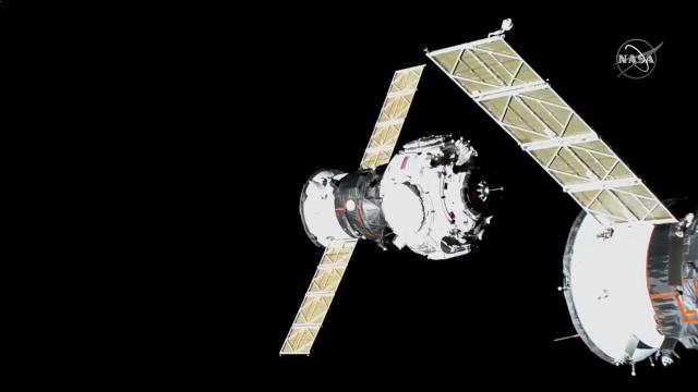 Russia's Prichal docking module captured by space station