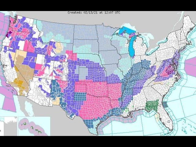 Alert! 180+ Million Americans about to get hit with Wild Winter Weather and/or Flash Flood watches!