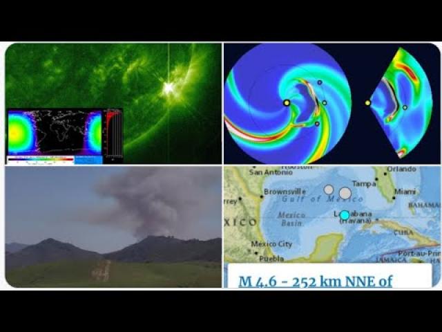 Rare Gulf of Mexico Earthquake! Solar Storm to hit Earth March 14th! California Wildfire!