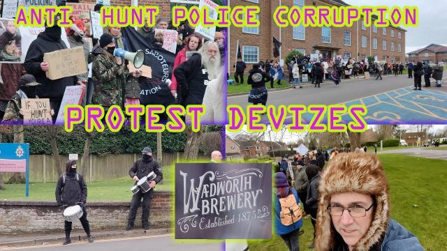 ANTI HUNT PROTEST in  Devizes against police corruption SHOCKING DETAILS 5.3.2023