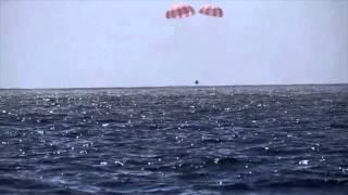 Raw Video: Dragon Splashes Down in the Pacific
