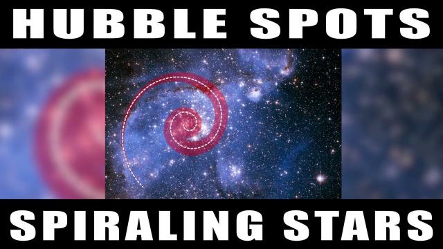 'Spiralling stars' captured by the Hubble Space Telescope